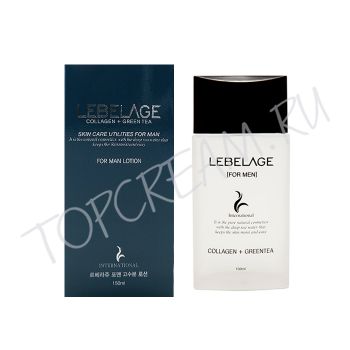 Лосьон с коллагеном и зеленым чаем для ухода за мужской кожей LEBELAGE Collagen + Green Tea Skin Care Utilites For Men Lotion Лосьон с коллагеном и зеленым чаем для ухода за мужской кожей LEBELAGE Collagen + Green Tea Skin Care Utilites For Men Lotion