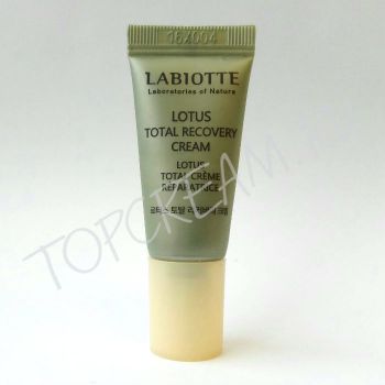 Восстанавливающий крем с лотосом для сухой и тусклой кожи, миниатюра 5 мл LABIOTTE Lotus Total Recovery Cream Miniature 5 ml