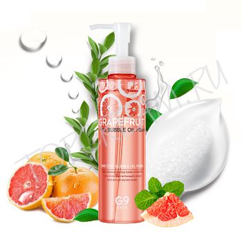 Масло-пенка с экстрактом грейпрфрута G9SKIN Grapefruit Vita Bubble Oil Foam Масло-пенка с экстрактом грейпрфрута G9SKIN Grapefruit Vita Bubble Oil Foam