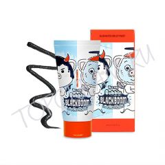 Маска кислородная для очищения пор ELIZAVECCA Hell-Pore Bubble Blackboom Pore Pack