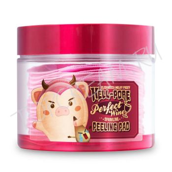 Очищающие пилинг-пады на основе красного вина ELIZAVECCA Milky Piggy Hell-Pore Perfect Wine Sparkling Peeling Pad Очищающие пилинг-пады на основе красного вина ELIZAVECCA Milky Piggy Hell-Pore Perfect Wine Sparkling Peeling Pad