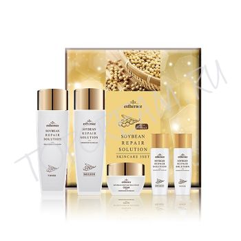 Набор восстанавливающих средств с экстрактом соевых бобов ESTHEROCE Soybean Repair Solution Skincare 3 Set Набор восстанавливающих средств с экстрактом соевых бобов ESTHEROCE Soybean Repair Solution Skincare 3 Set