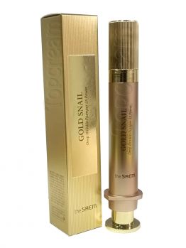 Средство для заполнения морщин с муцином улитки и золотом THE SAEM Gold Snail Deep Wrinkle Plumper 2X Power