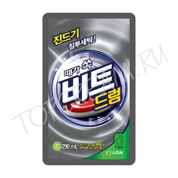 Гель для стирки с защитой от пылевых клещей, 290 мл CJ LION Beat Drum 290 ml Гель для стирки с защитой от пылевых клещей, 290 мл CJ LION Beat Drum 290 ml