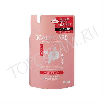 Премиум шампунь с экстрактом белой камелии для сухих и поврежденных волос KUMANO Shiki-Oriori White Camellia Premium Shampoo 400 ml