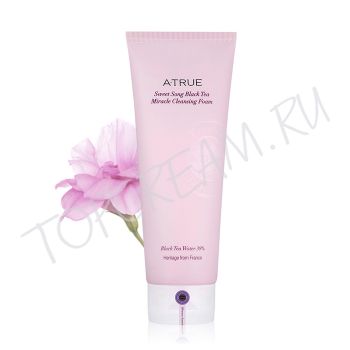 Очищающая пенка с экстрактом черного чая A-TRUE Sweet Song Black Tea Miracle Cleansing Foam