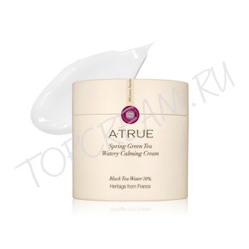Увлажняющий успокаивающий крем с зеленым чаем A-TRUE Spring Green Tea Watery Calming Cream