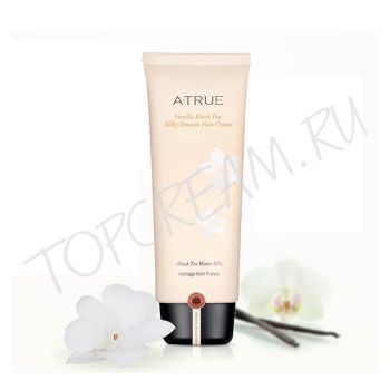 Крем для ног с черным чаем и экстрактом ванили A-TRUE Vanilla Black Tea Silky Smooth Foot Cream Крем для ног с черным чаем и экстрактом ванили A-TRUE Vanilla Black Tea Silky Smooth Foot Cream