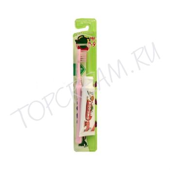 Детская зубная щетка + паста LION KODOMO Professional Children Toothbrush + Toothpaste 6-9 years Детская зубная щетка + паста LION KODOMO Professional Children Toothbrush + Toothpaste 6-9 years