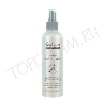 Фиксирующий увлажняющий спрей для волос CONFUME Super Hard Water Spray