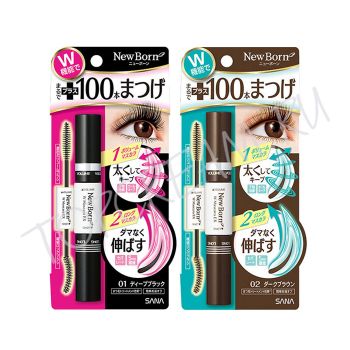 Японская двухсторонняя тушь для ресниц объем и удлинение SANA New Born W Mascara EX Японская двухсторонняя тушь для ресниц объем и удлинение SANA New Born W Mascara EX
