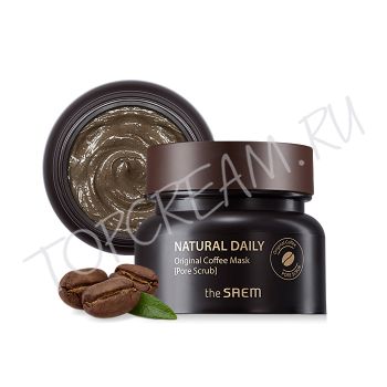 Кофейная маска-скраб для кожи с расширенными порами THE SAEM Natural Daily Original Coffee Mask