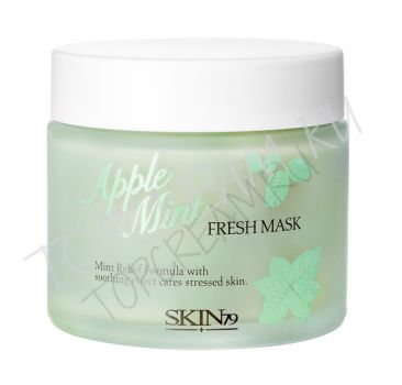 Очищающая маска для лица с экстрактом яблочной мяты и белой глины SKIN79 Apple Mint Fresh Mask