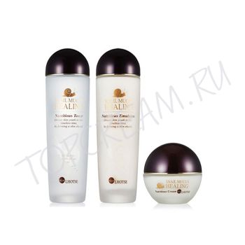 Набор средств с муцином улитки ELLELHOTSE Nutrition Snail Skin Care Set 3 pcs