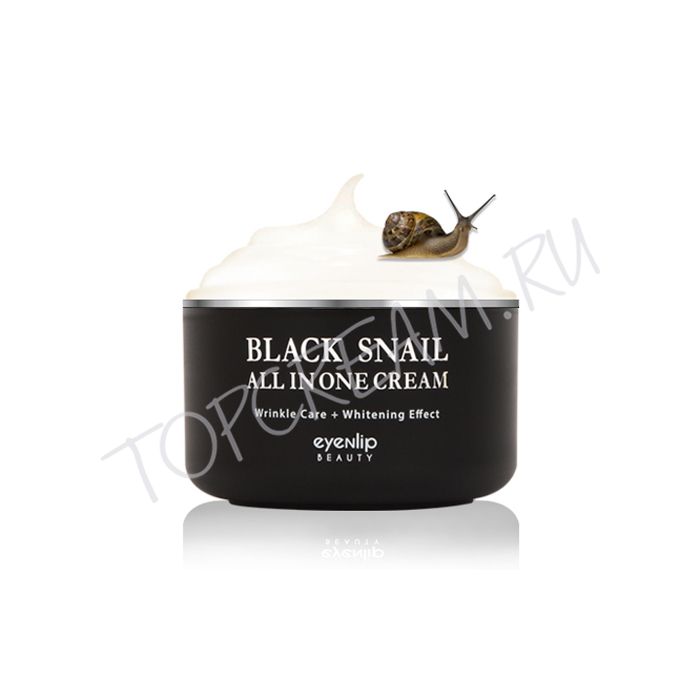 Многофункциональный крем с муцином черной улитки EYENLIP Black Snail All In One Cream