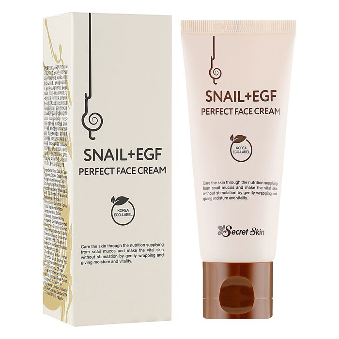 Многофункциональный крем с муцином улитки и EGF SECRET SKIN Snail+EGF Perfect Face Cream