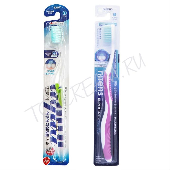 Зубная щетка с ксилитом и сверхтонкой двойной щетиной DENTAL CARE Xylitol Toothbrush