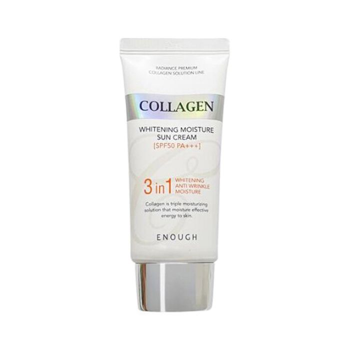 Осветляющий увлажняющий солнцезащитный крем с коллагеном ENOUGH Collagen Whitening Moisture Sun Cream SPF50+ PA+++