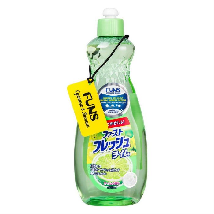 Жидкость для мытья посуды, овощей и фруктов с ароматом лайма FUNS Daiichi Fresh Lime Liquid