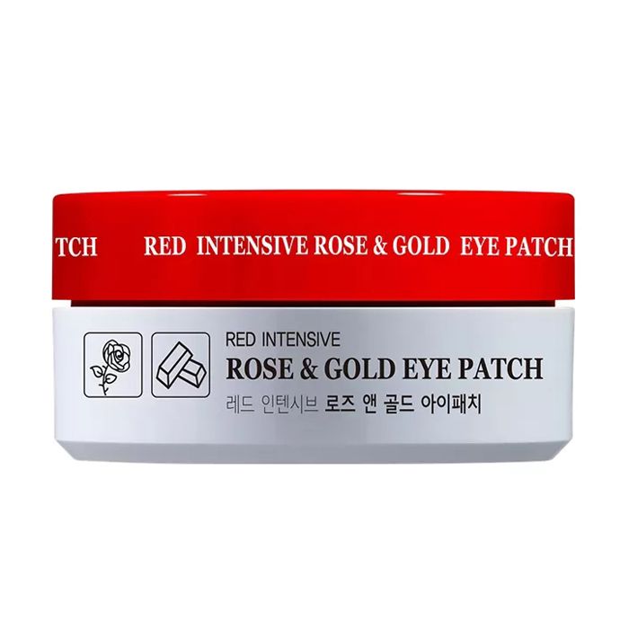 Гидрогелевые патчи экстрактом розы и золотом для кожи вокруг глаз HANIxHANI Red Intensive Rose & Gold Eye Patch