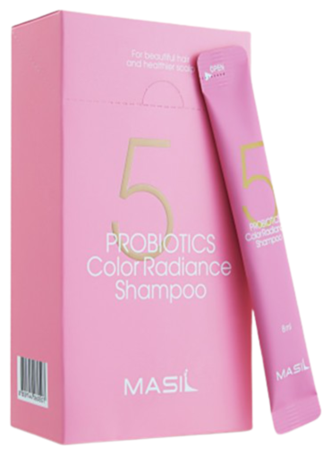 Шампунь с пробиотиками для защиты цвета, стики 20 шт. MASIL 5 Probiotics Color Radiance Shampoo Stick Pouch