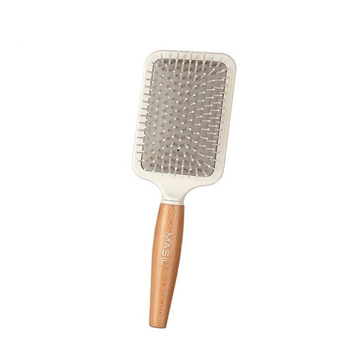 Расческа для волос с антистатическим эффектом MASIL Wooden Paddle Brush