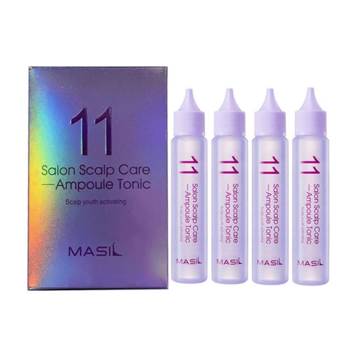 Освежающий ампульный тоник для кожи головы MASIL 11 Salon Scalp Care Ampoule Tonic 4 pcs