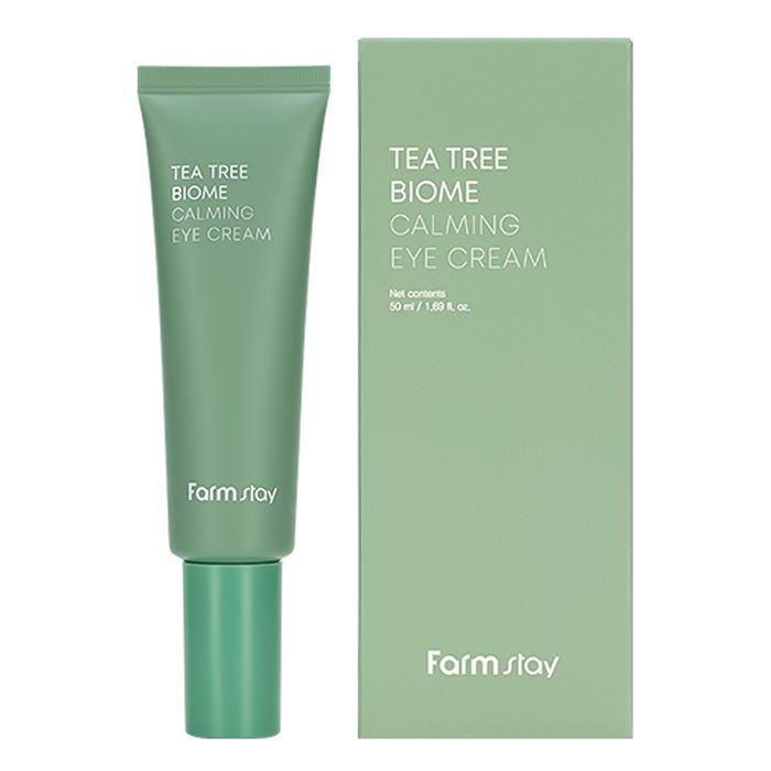 Крем успокаивающий для области вокруг глаз с экстрактом чайного дерева FARMSTAY Tea Tree Biome Calming Eye Cream