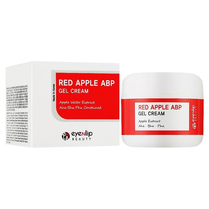 Гель-крем для лица с экстрактом яблока и AHA/BHA/PHA кислотами EYENLIP Red Apple ABP Gel Cream