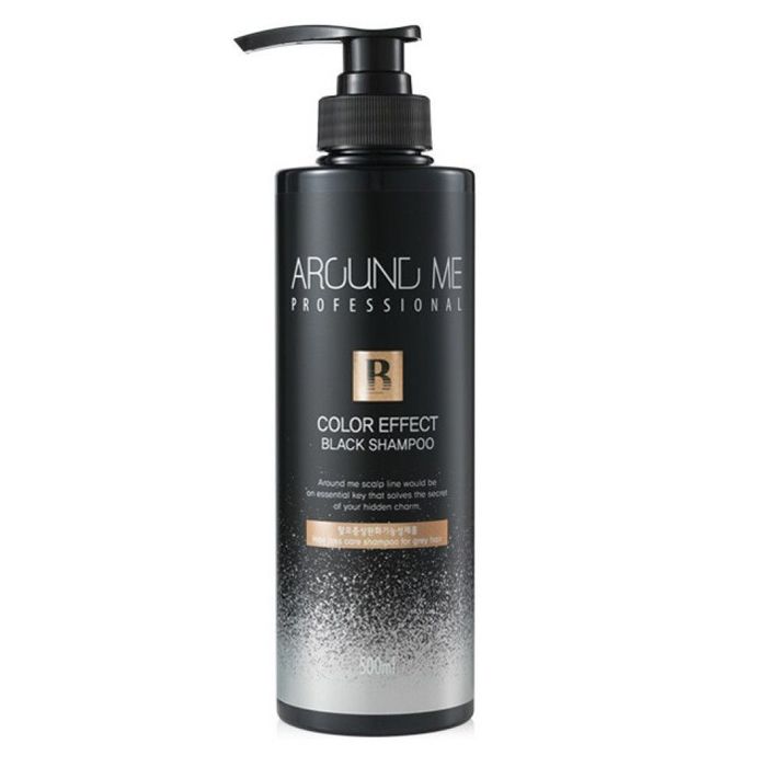 Шампунь для темных волос с эффектом окрашивания WELCOS Around Me Color Effect Black Shampoo