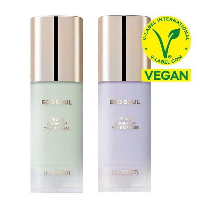 Веганская база для макияжа для яркости кожи THE SAEM Eco Soul Vegan Bright Up Makeup Base SPF30 PA+++