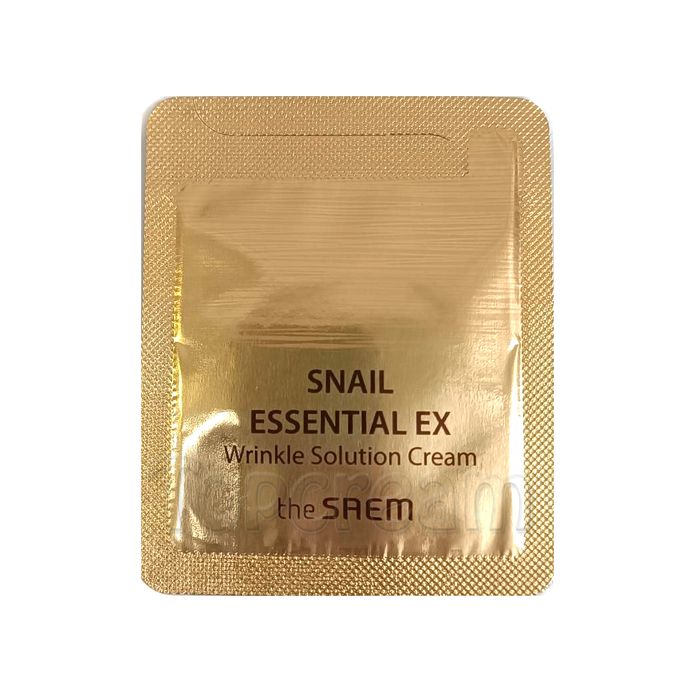 Крем с улиткой антивозрастной против морщин (пробник) THE SAEM Snail Essential EX Wrinkle Solution Cream Sample