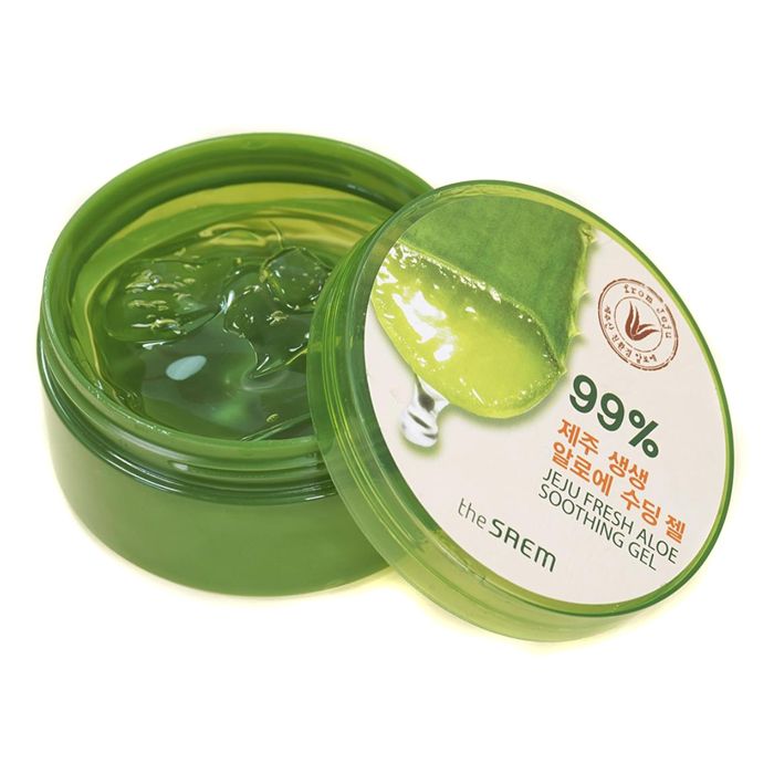Экстраувлажняющий многофункциональный гель 99% Aloe Vera THE SAEM Jeju Fresh Aloe Soothing Gel 99%, 300 мл