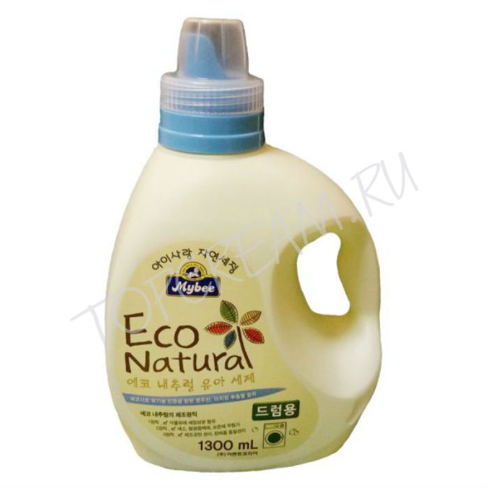 Концентрированный гель для стирки детской одежды и белья 1300 мл MYBEE Eco Natural Laundry Detergent Drum (Bottle)