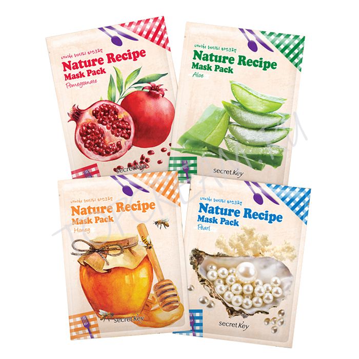 Маска тканевая Природные рецепты SECRET KEY Nature Recipe Mask Pack