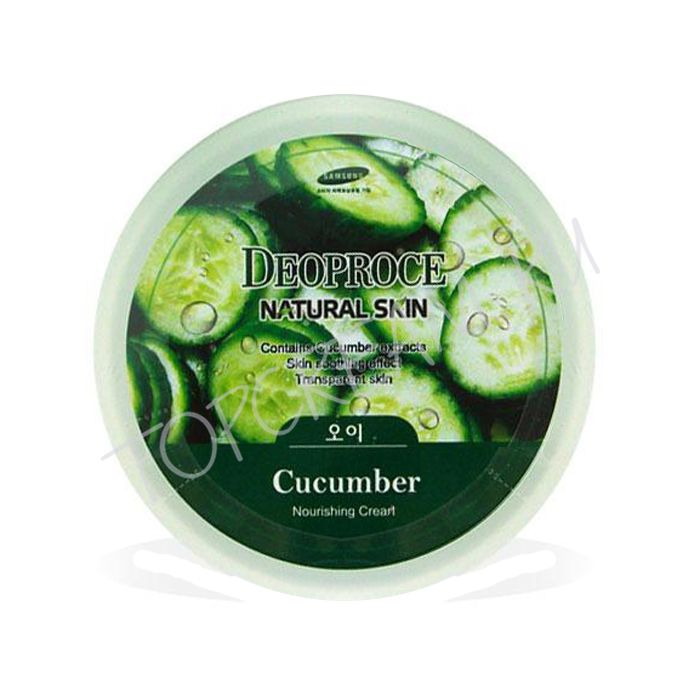 Питательный крем для лица и тела с экстрактом огурца DEOPROCE Natural Skin Cucumber Nourishing Cream