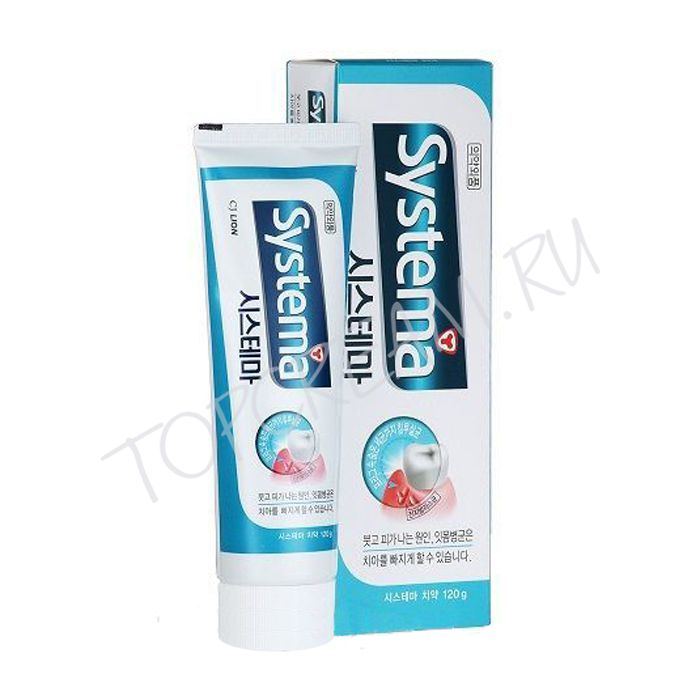 Лечебно-профилактическая зубная паста для защиты десен со вкусом ледяной прохлады CJ LION Systema Ice Mint Alpha Toothpaste