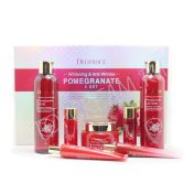 Набор антивозрастных средств с экстрактом граната DEOPROCE Whitening & Anti-Wrinkle Pomegranate 5 Set