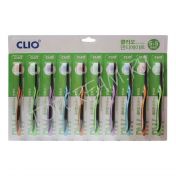 Набор зубных щеток с щетиной средней жесткости 5+5 шт. CLIO Denti-Mate Normal Toothbrush 5+5 - вид 1 миниатюра