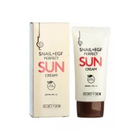 Крем для лица солнцезащитный с муцином улитки и EGF SECRET SKIN Snail+EGF Perfect Sun Cream SPF50+ PA+++