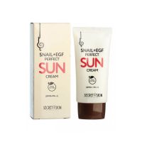 Крем для лица солнцезащитный с муцином улитки и EGF SECRET SKIN Snail+EGF Perfect Sun Cream SPF50+ PA+++ - вид 1 миниатюра