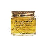 Ампульный крем с золотом и пептидами FARMSTAY 24K Gold & Peptide Perfect Ampoule Cream