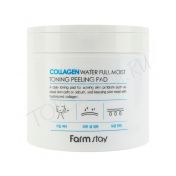 Увлажняющие пилинг-диски с коллагеном FARMSTAY Collagen Water Full Moist Toning Peeling Pad