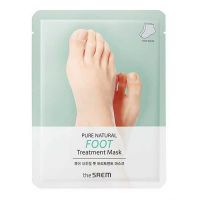 Увлажняющая и питательная маска-носочки для ног THE SAEM Pure Natural Foot Treatment Mask