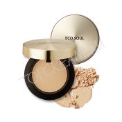 Компактная пудра с золотом THE SAEM Eco Soul Luxury Gold Pact SPF30 PA+++