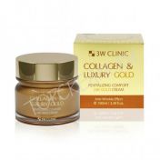 Омолаживающий крем для лица с коллагеном и коллоидным золотом 3W Clinic Collagen & Luxury Gold Revitalizing Comfort 24K Gold Cream
