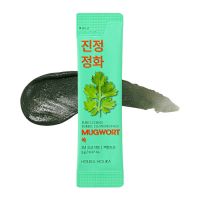 Пузырьковая очищающая маска с полынью HOLIKA HOLIKA Pure Essence Mugwort Bubble Cleansing Pack - вид 1 миниатюра