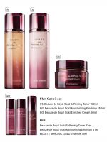 Набор антивозрастных премиум-средств с золотом, муцином улитки и женьшенем THE SAEM Beaute de Royal Gold Skin Care 3 Set - вид 3 миниатюра