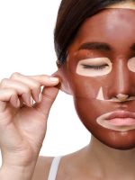 Гидрогелевая маска для лица с экстрактом какао, 5 шт. PETITFEE Cacao Energizing Hydrogel Face Mask Set - вид 3 миниатюра