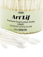 Двусторонние ватные палочки THE SAEM Art'Lif Premium Dual Cotton Swabs - вид 2 миниатюра